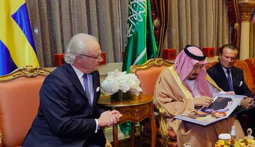 HM King of Sweden with HM King Salman of Saudi Arabia