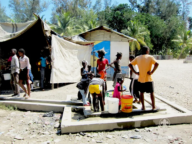 One of the only two wells in the whole community