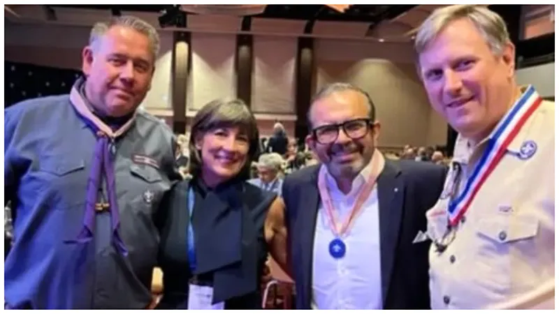 Four volunteers receive 2023 Silver World Award for international service to Scouting