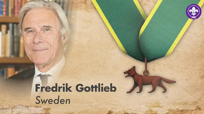 Sweden’s Fredrik Gottlieb receives Bronze Wolf Award
