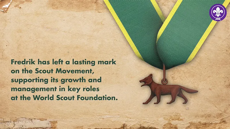 Sweden’s Fredrik Gottlieb receives Bronze Wolf Award