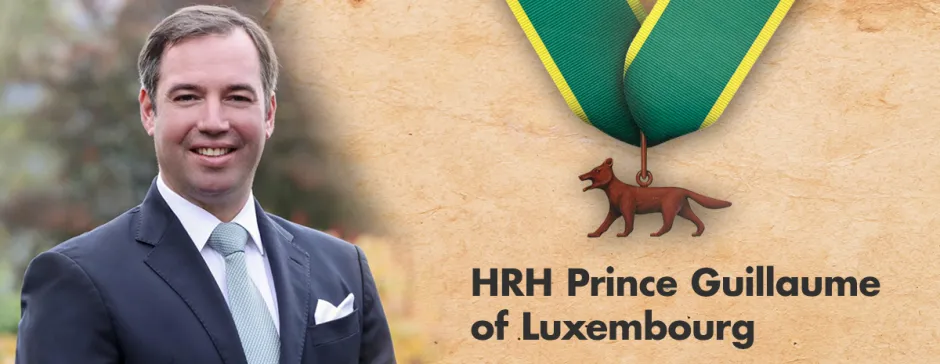 HRH Prince Guillaume of Luxembourg receives Bronze Wolf Award