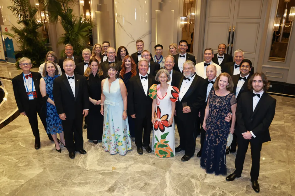 A group photo from the Gala DInner
