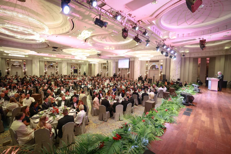 The Gala Dinner room