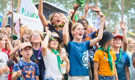 Group of excited Scouts